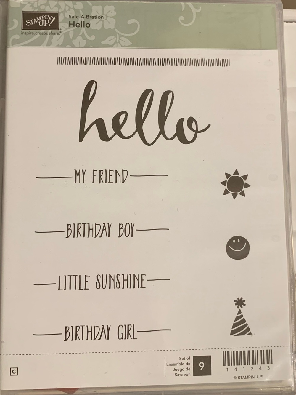Stampin' Up! Hello Sentiments Stamp Set -